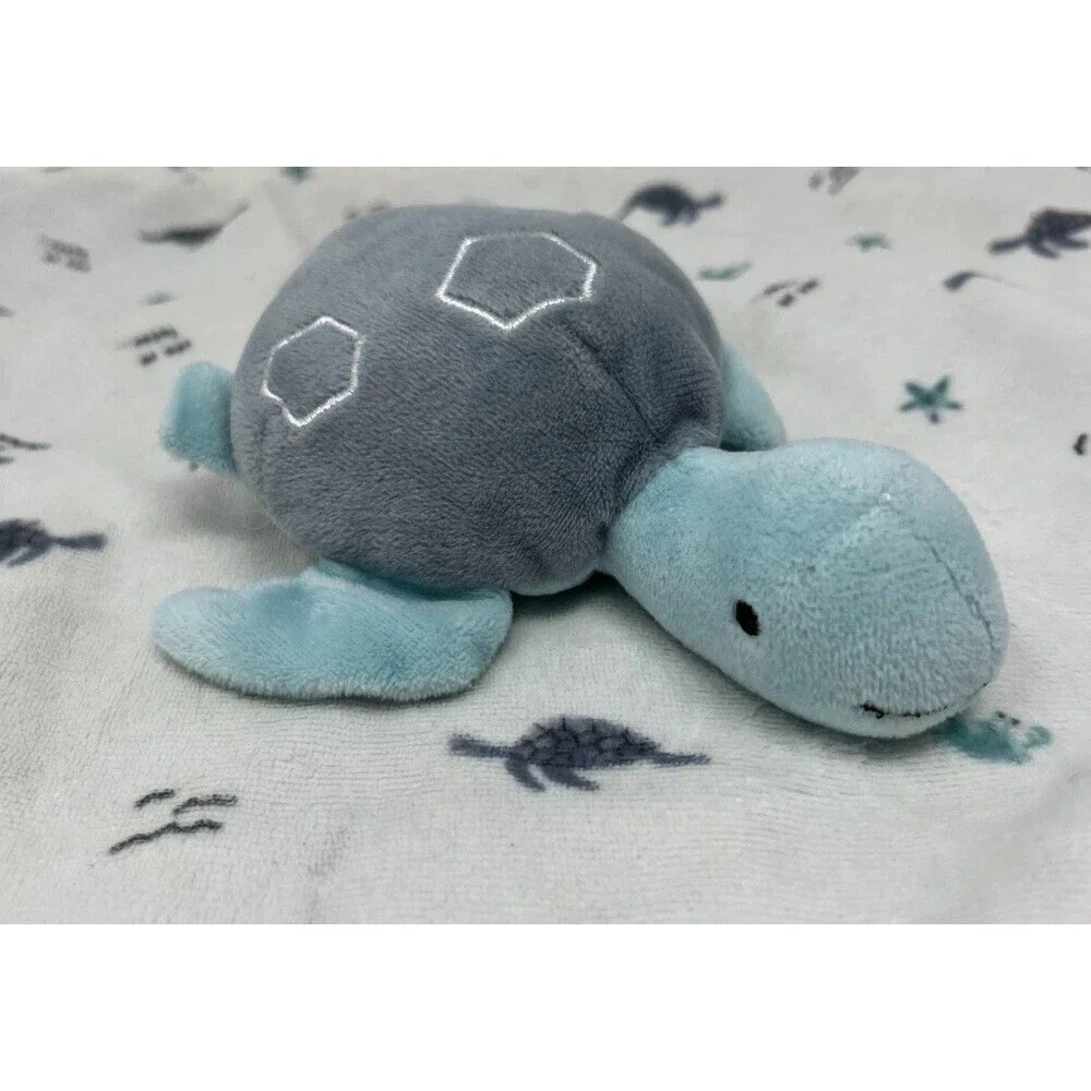 Just One You Carter's Security Blanket Lovey Sea Turtle Blue Ocean Nautical 13